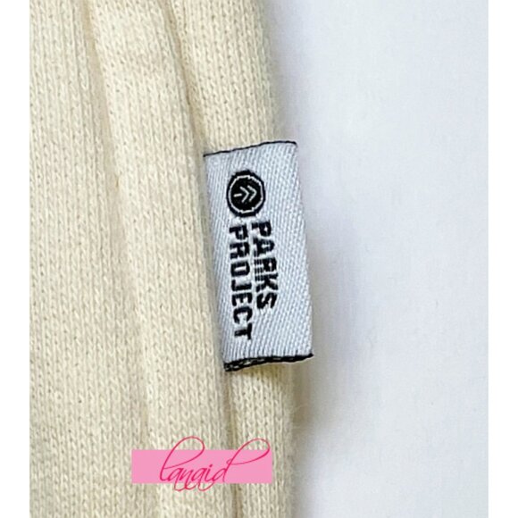 Nat Geo x Parks Project Butterfly Joggers Cream Pale Yellow High-Rise Sweatpants - Picture 9 of 12